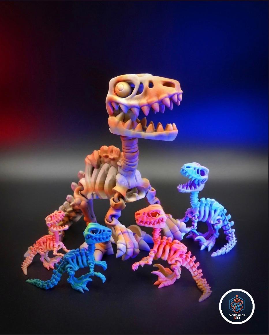 🦖 VELOCIRAPTOR JUMBO — FIGURA 3D ARTICULADA - Imagen 3