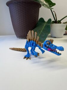 🦅 ESQUELETOR SPINOSAURIO— FIGURA 3D ARTICULADA