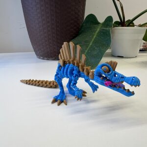 🦅 ESQUELETOR SPINOSAURIO— FIGURA 3D ARTICULADA