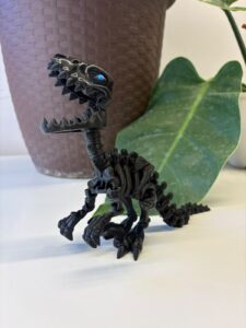 🦅 VELOCIRAPTOR ESQUELETOR — FIGURA 3D ARTICULADA
