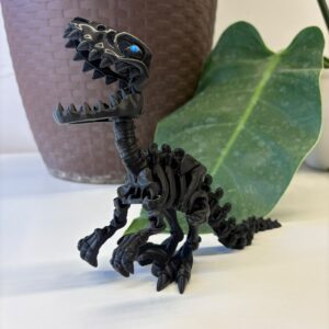 🦅 VELOCIRAPTOR ESQUELETOR — FIGURA 3D ARTICULADA