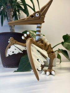 🦅 PTERANODONTE ESQUELETOR — FIGURA 3D ARTICULADA